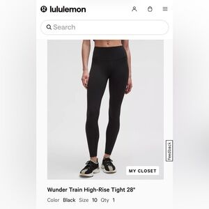 lululemon Wunder train High-Rise Leggings